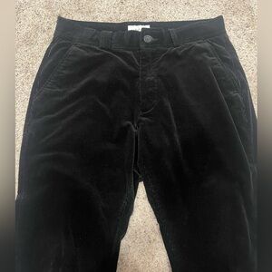 Men's I Love Ugly Slim Kobe Corduroy Pants - Black Cropped